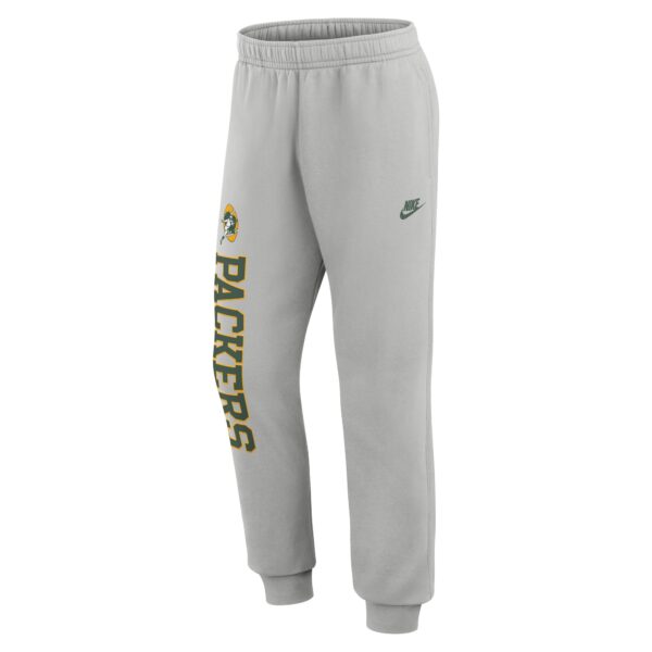 Green Bay Packers Nike Club Fleece Joggers - Mens - Image 2