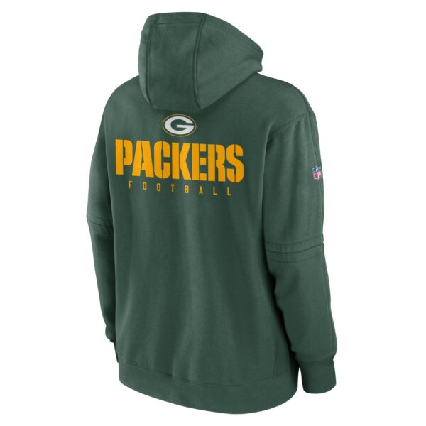 Green Bay Packers Nike Sideline Club Fleece Pullover Hoodie - Mens - Image 2