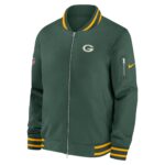 Green Bay Packers Nike Sideline Coach Bomber Jacket - Mens