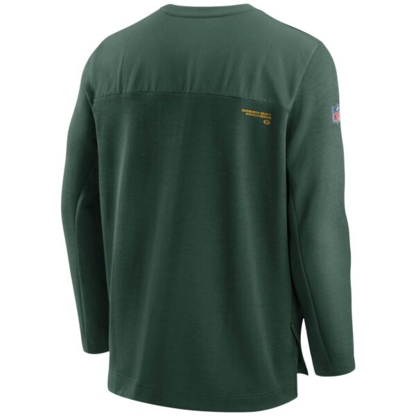 Green Bay Packers Nike Coaches Half Zip Jacket - Mens - Image 2