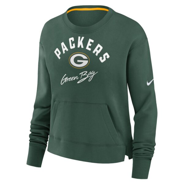 Green Bay Packers Nike Crew Fleece - Womens - Image 2