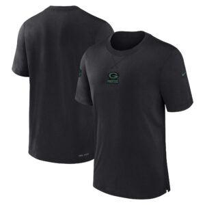 Green Bay Packers Nike Sideline Dri-FIT Player Short Sleeve  Top - Mens