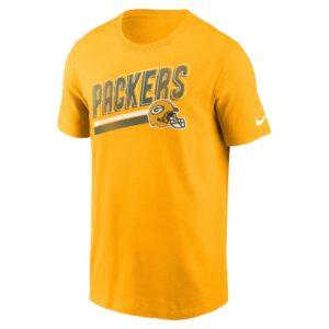 Green Bay Packers Nike Essential Cotton Blitz Lockup T-Shirt - Mens
