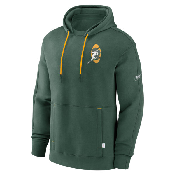 Green Bay Packers Nike Fleece Rewind Hoodie - Mens - Image 2