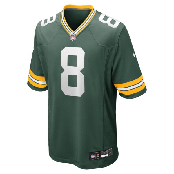 Green Bay Packers Nike Home Game Jersey - Green - Josh Jacobs - Mens - Image 2