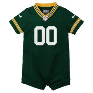 Green Bay Packers Nike Home Jersey Romper - Custom - Infant