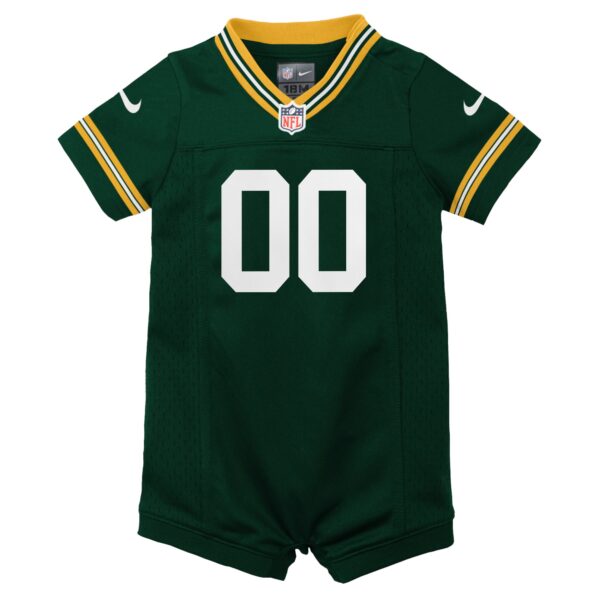 Green Bay Packers Nike Home Jersey Romper - Custom - Infant