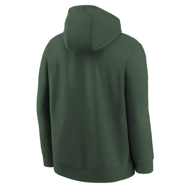 Green Bay Packers Nike Icon Club Fleece Hoodie - Fir  Youth - Image 3