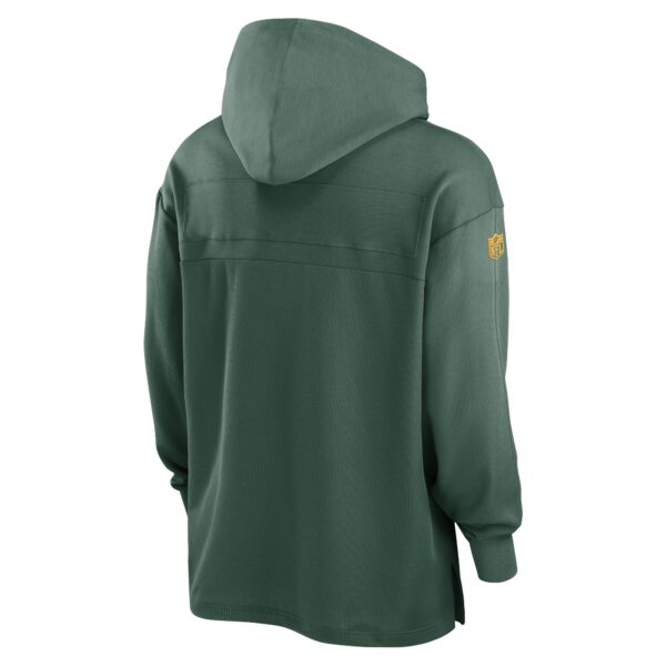 Green Bay Packers Nike Sideline Jersey Hoodie Top - Mens - Image 2