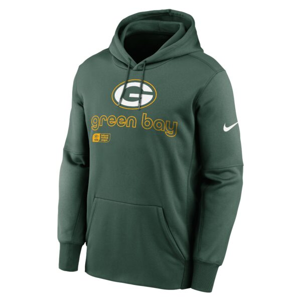 Green Bay Packers Nike Performance Fleece Pullover Hoodie - Mens - Image 2