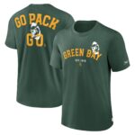 Green Bay Packers Nike Rewind Short Sleeve Heavyweight T Shirt - Mens