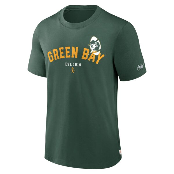 Green Bay Packers Nike Rewind Short Sleeve Heavyweight T Shirt - Mens - Image 2