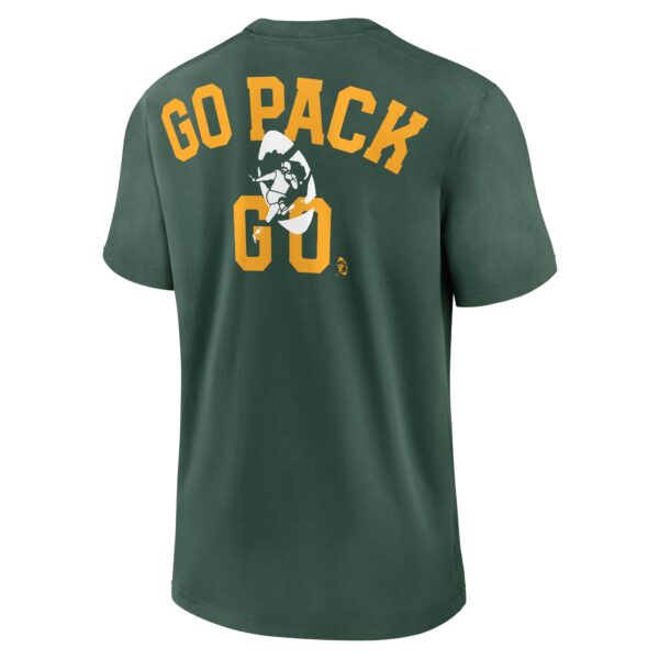 Green Bay Packers Nike Rewind Short Sleeve Heavyweight T Shirt - Mens - Image 3