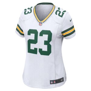 Green Bay Packers Nike Road Game Jersey - White - Jaire Alexander - Womens