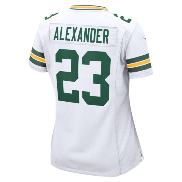 Green Bay Packers Nike Road Game Jersey - White - Jaire Alexander - Womens - Image 2