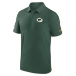 Green Bay Packers Nike Sideline Short Sleeve Dri Fit  Woven Polo - Mens