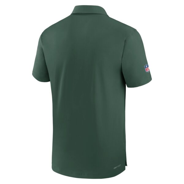 Green Bay Packers Nike Sideline Short Sleeve Dri Fit  Woven Polo - Mens - Image 2