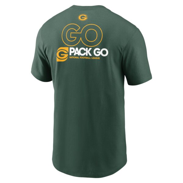 Green Bay Packers Nike Short Sleeve Essential Cotton T-Shirt - Mens - Image 3
