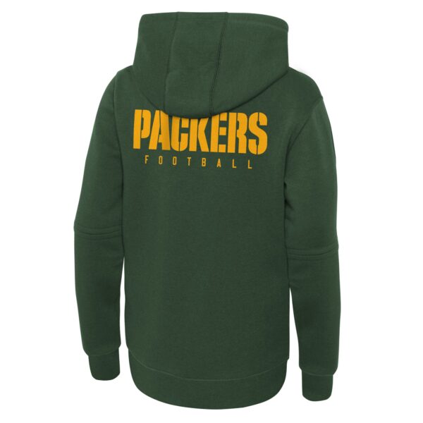 Green Bay Packers Nike Sideline Hoodie - Fir - Youth - Image 3