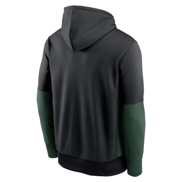 Green Bay Packers Nike Therma Colour Block Hoodie - Mens - Image 2