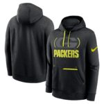 Green Bay Packers Nike VOLT Pullover Fleece Hoodie - Mens
