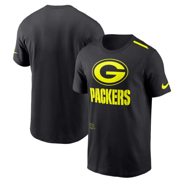 Green Bay Packers Nike VOLT Short Sleeve Dri Fit Cotton T-Shirt - Mens