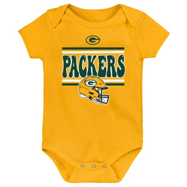 Green Bay Packers Play Day 3 Piece Creeper Set - Newborn - Image 3