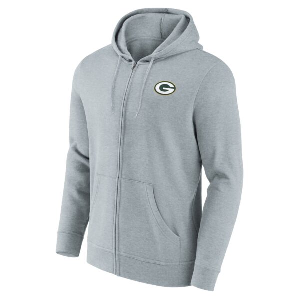 Green Bay Packers Primary Logo Full Zip Hoodie - Mens - Image 2