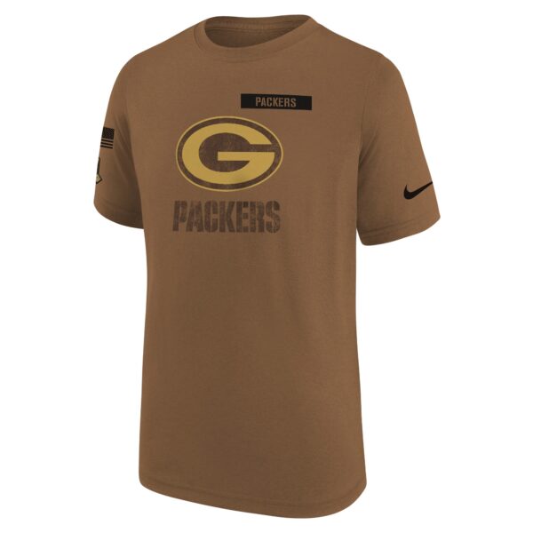 Green Bay Packers Salute to Service T-shirt Legend - Brown - Youth - Image 2