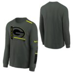 Green Bay Packers Volt Long Sleeve T Shirt - Grey - Youth