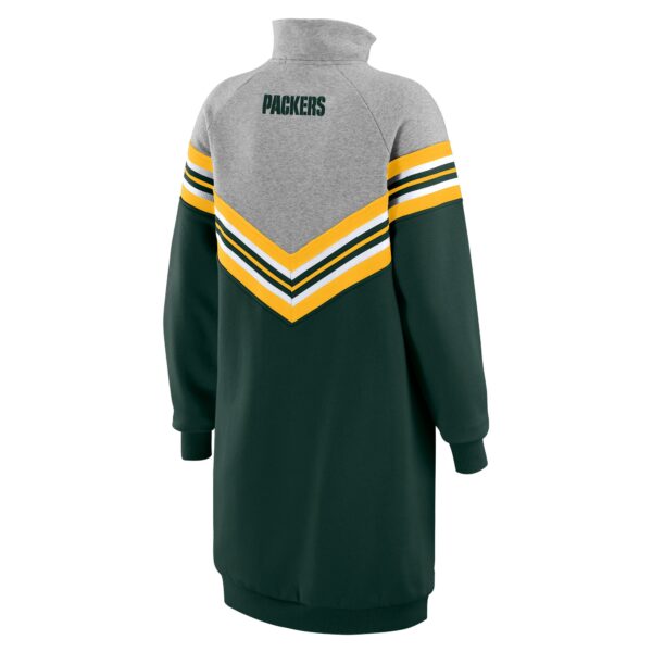 Green Bay Packers WEAR By Erin Andrews Chevron Stripe Dress - Womens - Image 3