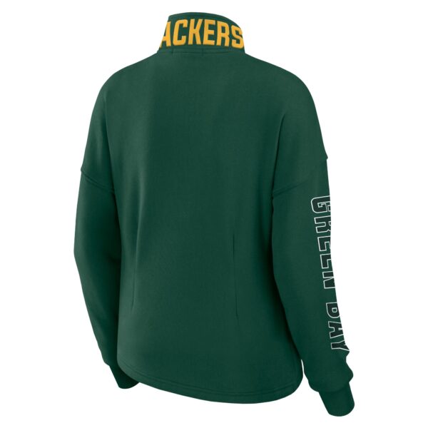 Green Bay Packers WEAR by Erin Andrews Half Zip Pullover - Womens - Image 3