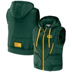 Green Bay Packers WEAR by Erin Andrews Puffer Vest - Womens
