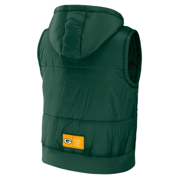 Green Bay Packers WEAR by Erin Andrews Puffer Vest - Womens - Image 3