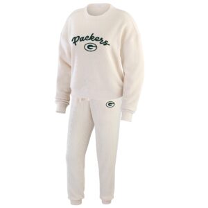 Green Bay Packers WEAR By Erin Andrews Rib Knit Lounge Set - Womens
