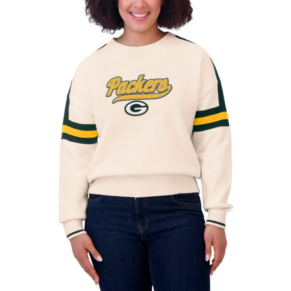 Green Bay Packers WEAR By Erin Andrews Striped Sweater - Womens - Image 4