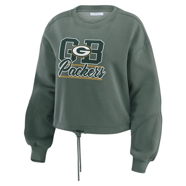 Green Bay Packers WEAR By Erin Andrews Washed Fleece Lounge Set - Womens - Image 2