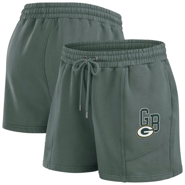 Green Bay Packers WEAR By Erin Andrews Washed Fleece Lounge Set - Womens - Image 4