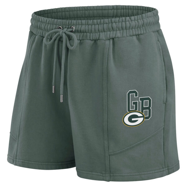 Green Bay Packers WEAR By Erin Andrews Washed Fleece Lounge Set - Womens - Image 5