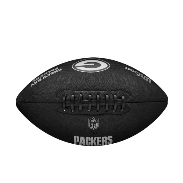 Green Bay Packers Wilson Black Metalic Backyard Ball - Image 2