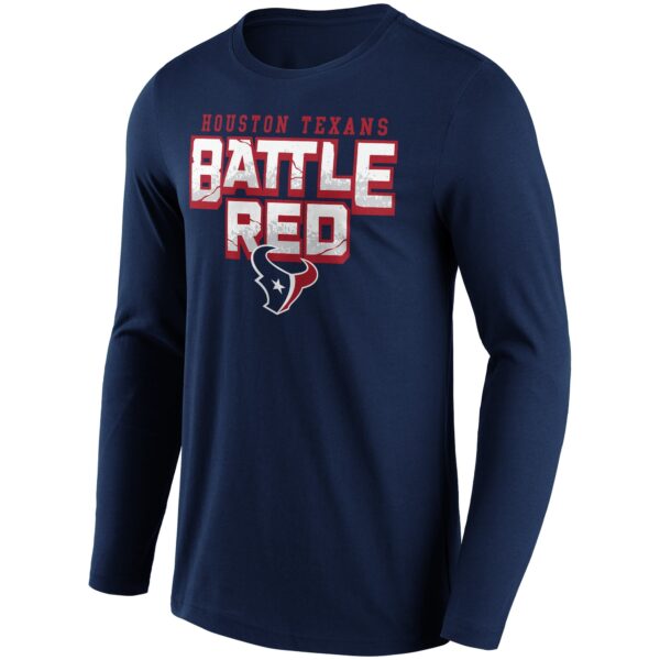 Houston Texans Facemask Iconic Hometown Graphic Long Sleeve T-Shirt - Mens