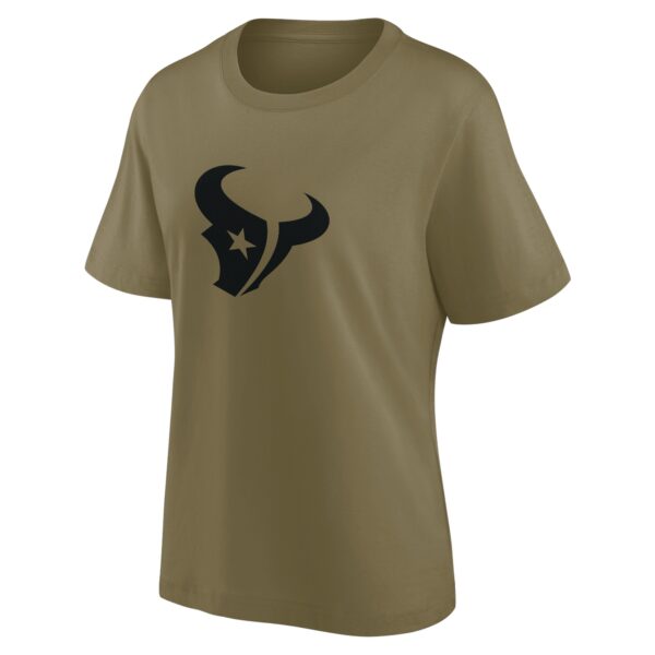 Houston Texans Mono Logo Graphic Oversized T-Shirt - Womens - Image 2