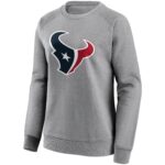 Houston Texans Neutral Colour Logo Crew Sweatshirt - Womens