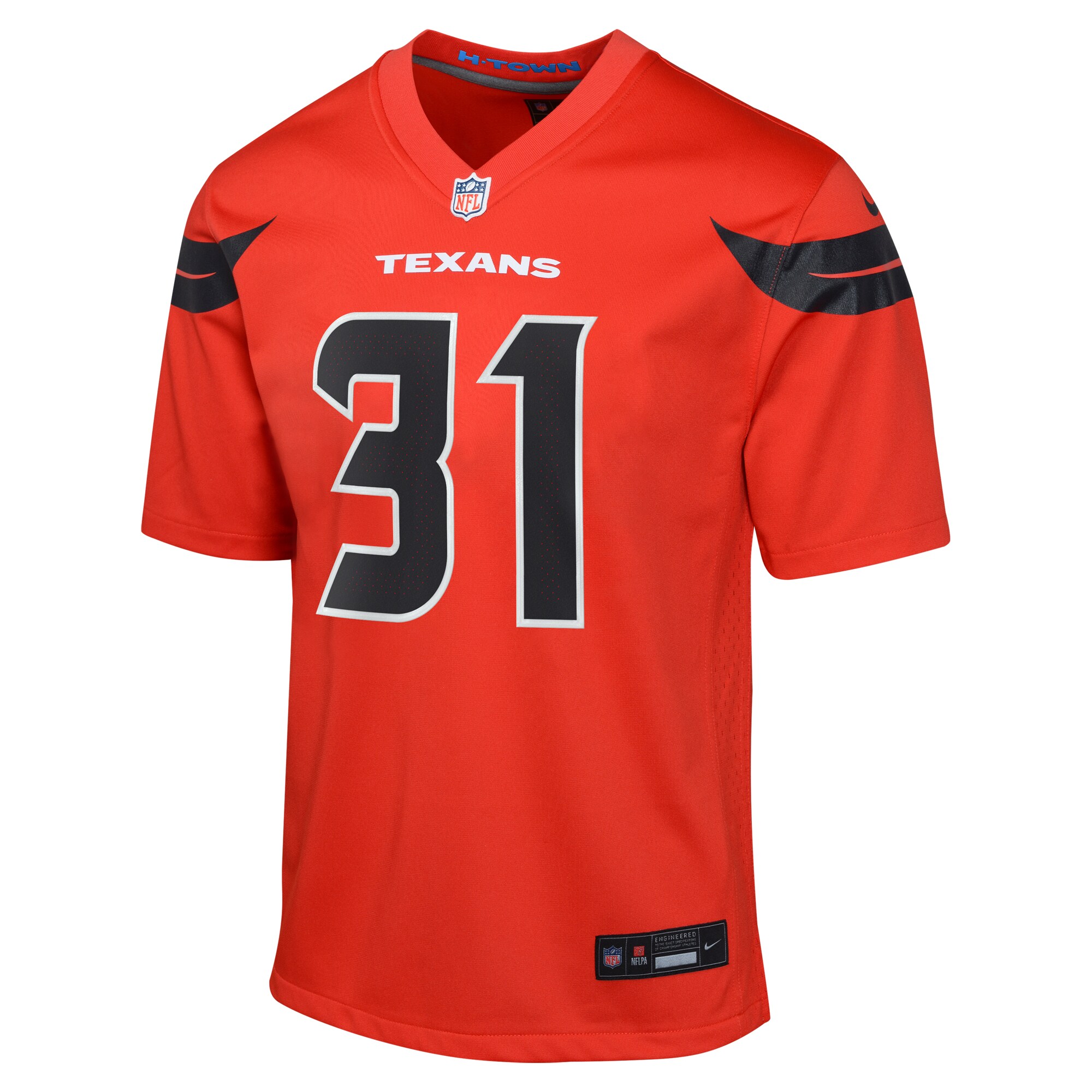 Houston Texans Nike Alternate Game Jersey - Red - Dameon Pierce - Youth - Image 2