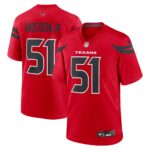 Houston Texans Nike Alternate Game Jersey - Red - Will Anderson Jr. - Mens
