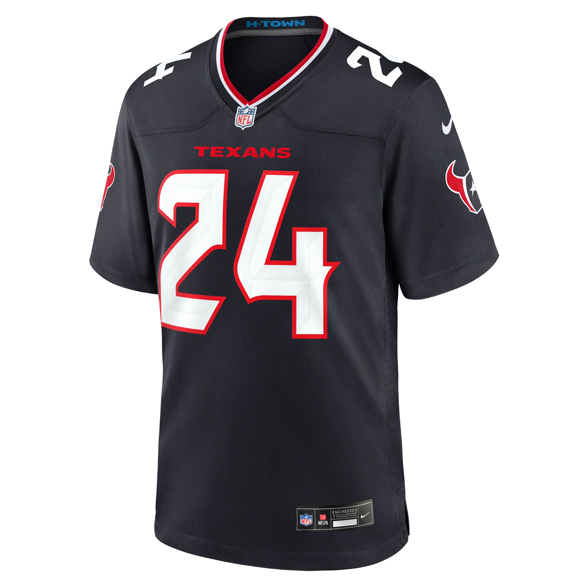 Houston Texans Nike Home Game Jersey - Navy - Derek Stingley Jr. - Mens - Image 2