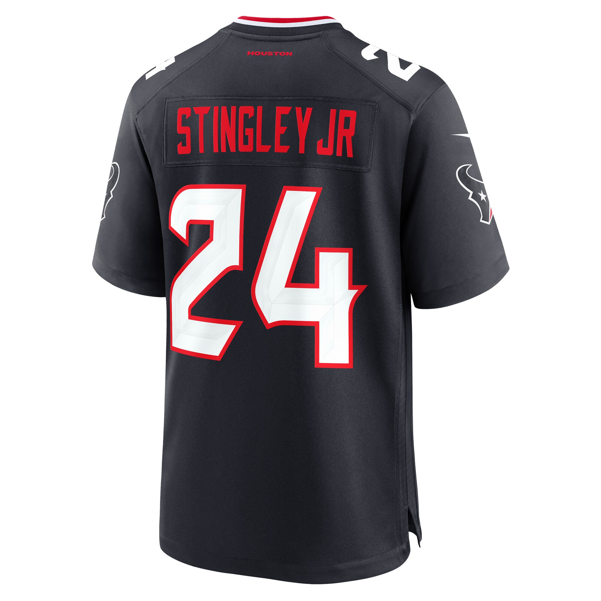 Houston Texans Nike Home Game Jersey - Navy - Derek Stingley Jr. - Mens - Image 3