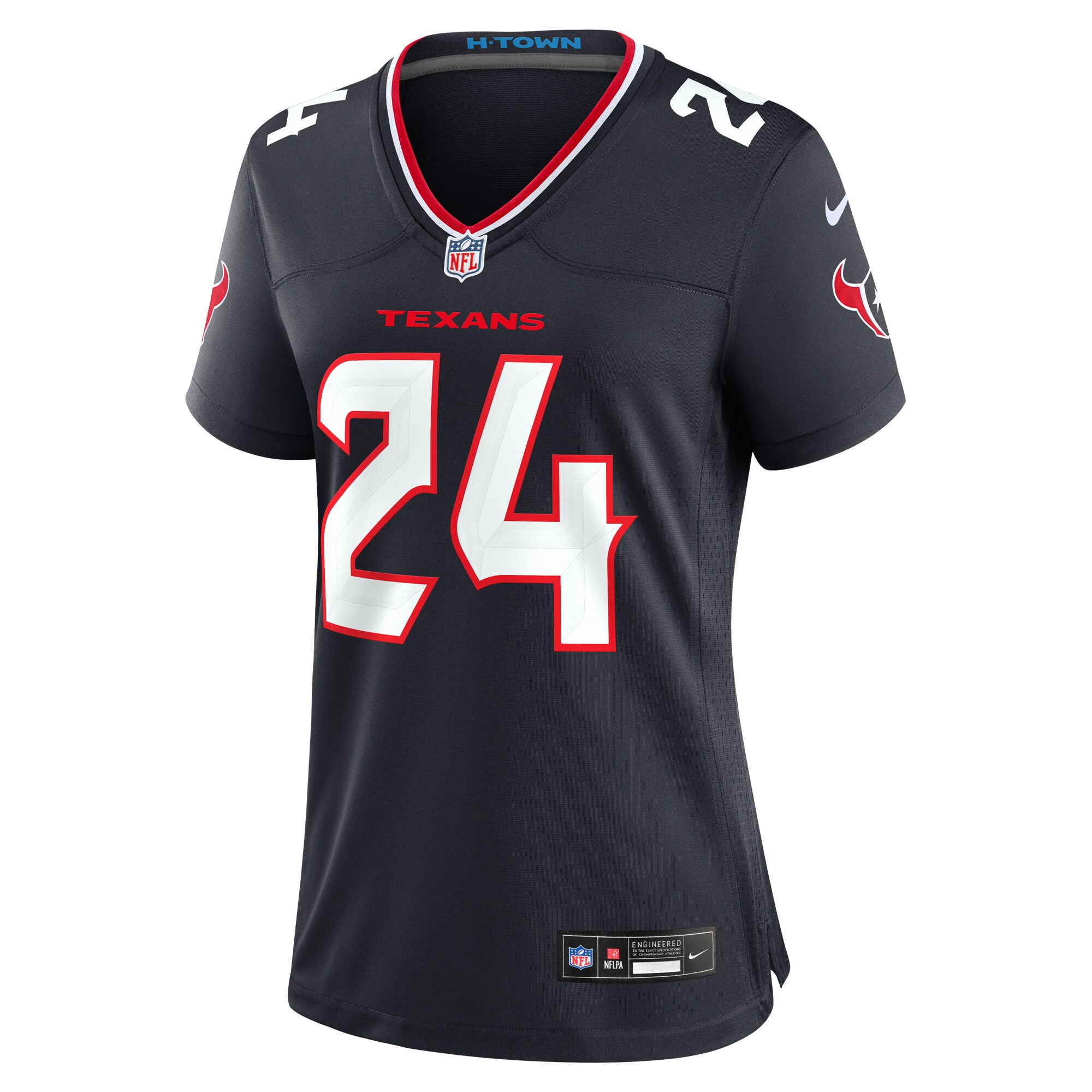 Houston Texans Nike Home Game Jersey - Navy - Derek Stingley Jr. - Womens - Image 2