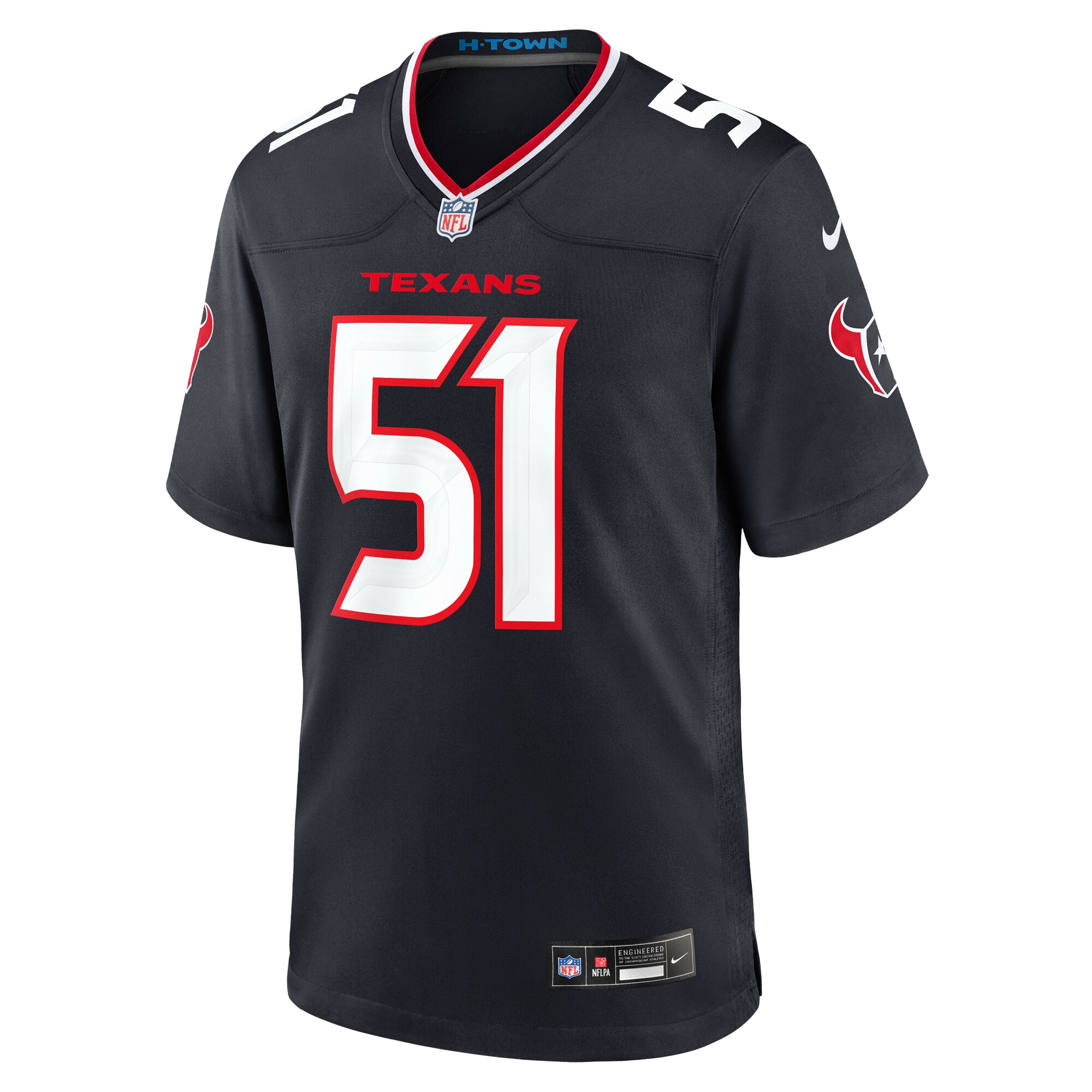 Houston Texans Nike Home Game Jersey - Navy - Will Anderson Jr - Mens - Image 2