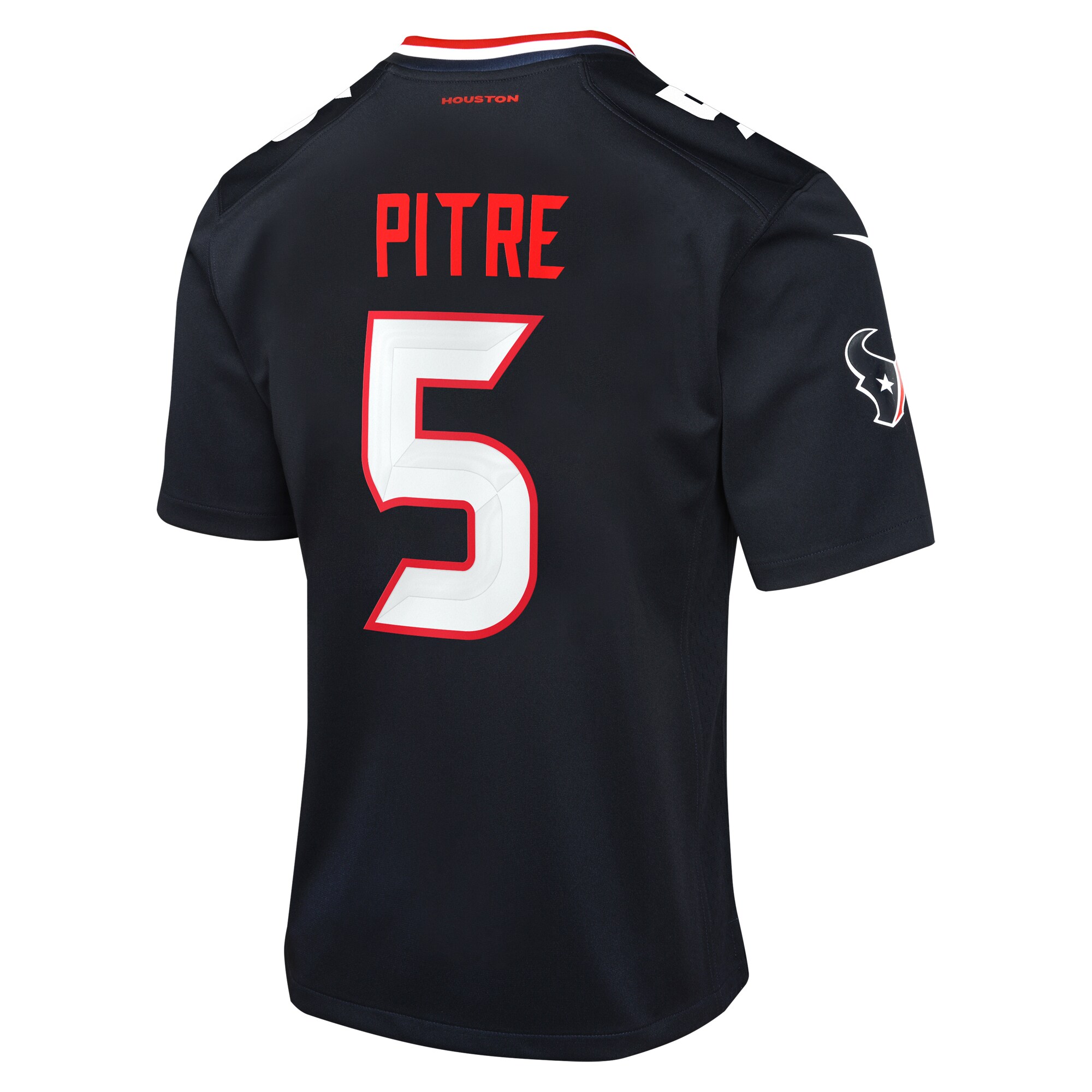 Houston Texans Nike Home Game Team Colour Jersey - Navy - Jalen Pitre - Youth - Image 3